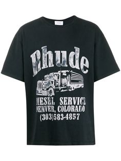 Rhude футболка с логотипом