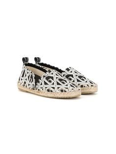 Dolce & Gabbana Kids эспадрильи с принтом DG