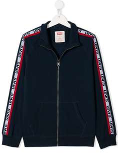 Levis Kids спортивная куртка на молнии с контрастными полосками