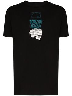 Off-White dripping arrow print cotton T-shirt