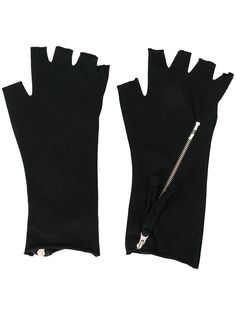 Thom Krom перчатки-митенки с молниями