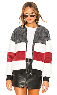 Куртка-бомбер на меху ash - superdown