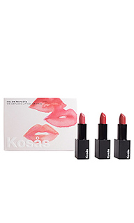 Комплект губных помад color trifecta weightless lip color trio - Kosas