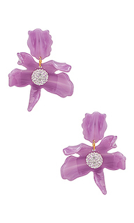 Серьги small crystal lily - Lele Sadoughi