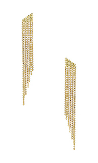 Серьги the cascading chain - Luv AJ