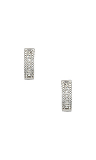 Серьги baguette channel set - The M Jewelers NY