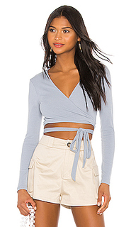 Топ с запахом на завязках sylvie - superdown