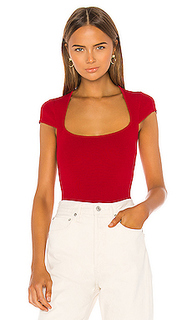 Боди с широким вырезом lisa - superdown