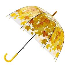 Зонт Желтые листья полуавтомат Мультидом
