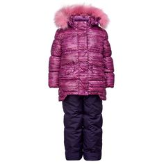 Комплект куртка/полукомбинезон Oldos Зебра, цвет: розовый