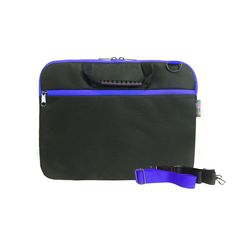 Сумка Vivacase для ноутбука Business Slim 14, цвет: черный/синий