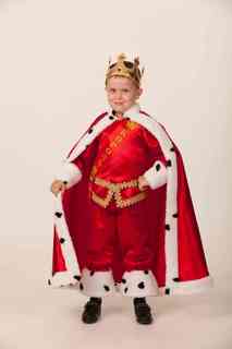 Карнавальный костюм Батик Король рубашка/накидка/бриджи, цвет: красный