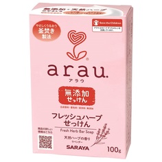 Мыло Arau на основе трав для чувствительной кожи Arau, с рождения, 100 г Saraya