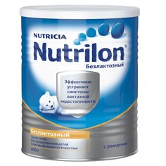 Молочная смесь Nutrilon Безлактозный 0-6 месяцев, 400 г