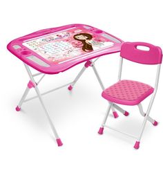 Набор мебели Nika Kids Маленькая принцесса, цвет: розовый
