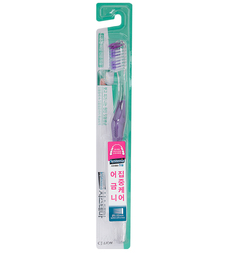 Зубная щетка CJ Lion Dentor System двойного действия, цвет: фиолетовый