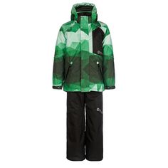 Комплект куртка/брюки AtPlay, цвет: зеленый
