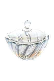 Конфетница с крышкой, 19 см BOHEMIA GOLD