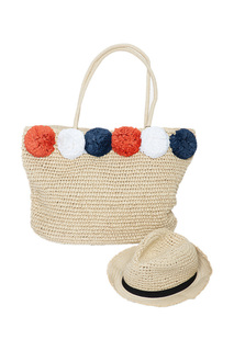 Комплект: шляпа, пляжная сумка Moltini