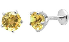 Серебряные серьги Evora