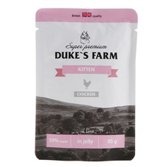 Корм для котят dukes farm курица пауч 85г