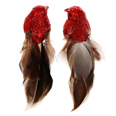 Птичка на клипсе 13см 2шт Kaemingk