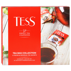 Чайный набор Tess Коллекция чая и чайных напитков 12 вкусов 60 пакетиков
