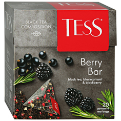Чай черный Tess Berry Bar ежевика, черная смородина 20 пакетиков