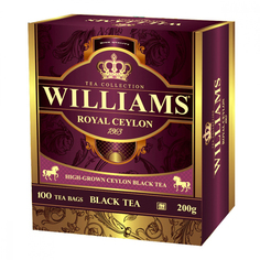 Чай черный Williams Royal Ceylon 100 пакетиков