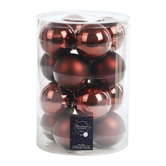 Набор шаров Kaemingk 8 см 16 шт в прозрачной упаковке