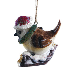 Птичка на елку декоративная Kaemingk