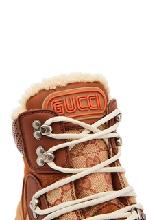 Коричневые хайтопы Flashtrek GG Gucci