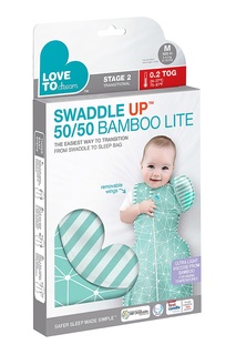 Зеленая пеленка-кокон с абстрактным принтом Swaddle UP™ 50/50 Love To Dream