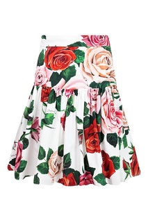 Юбка с цветочным принтом Dolce&Gabbana Children