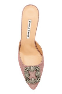 Розовые мюли Hangisimu Manolo Blahnik