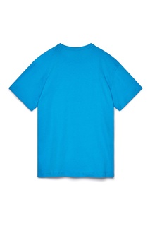 Голубая футболка с логотипом Champion