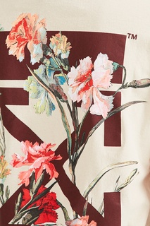 Белая футболка с логотипом Off White