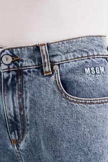 Вареные джинсы с вышивкой Msgm