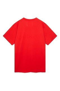 Красная футболка с белым логотипом Iceberg