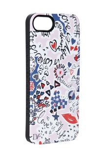 Чехол для iPhone 5 Doodle Love Navy Diane Von Furstenberg