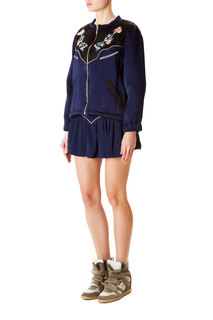 Куртка из вискозы и ацетата с вышивкой Isabel Marant