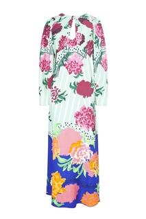 Длинное платье с цветочным принтом и длинными рукавами The Marc Jacobs