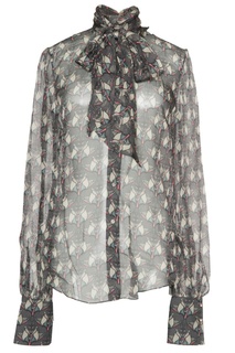 Шелковая блуза с принтом Lublu Kira Plastinina