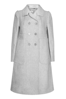 Шерстяное пальто с накладными карманами Carven
