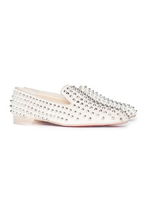 Слиперы Rolling Spikes Flat Veau Velours/GG Christian Louboutin