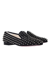 Кожаные слиперы Rolling Spikes Flat Christian Louboutin