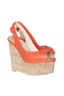 Кожаные босоножки Monico 140 Calf/Cork Zeppa Christian Louboutin