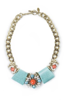 Колье из латуни и страз Anton Heunis