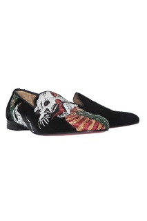 Мужские слиперы Henri Flat Dragon Tattoo Christian Louboutin