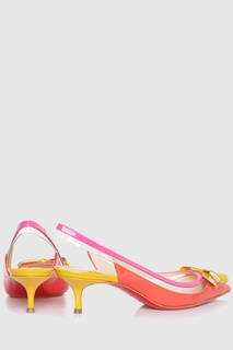 Туфли из кожи и пластика Suspenodo Sling 45 Christian Louboutin